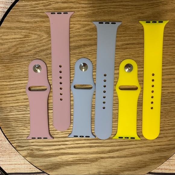 Watch bands for Apple Smart Watch size 42/44mm yellow, lavender and lilac - Picture 5 of 5